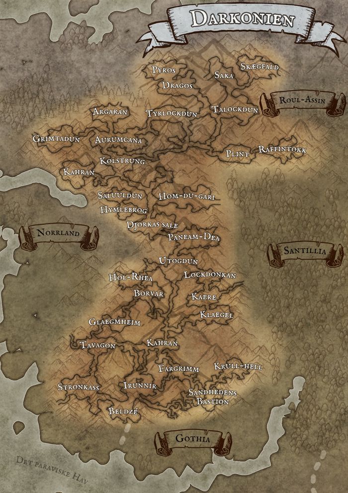 Kort over Darkonien