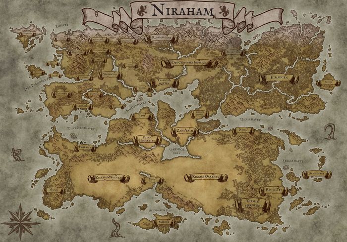 Kort over Niraham