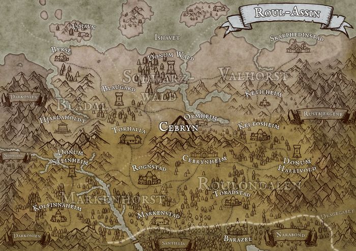 Kort over Roul-Assin